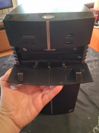 Torre PC ASUS Vacía Negra/Plata