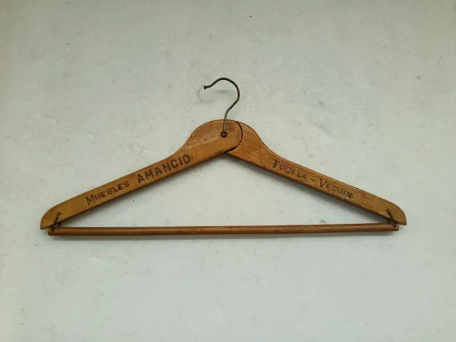 Appendiabiti pieghevole in legno antico