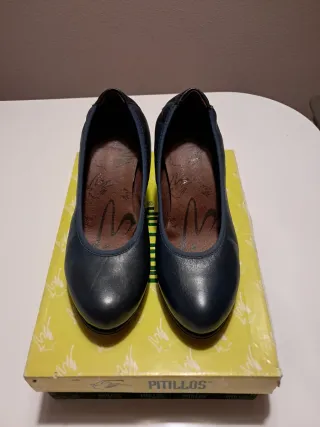 Zapatos Pitillos Azul Marino Mujer