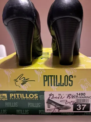 Zapatos Pitillos Azul Marino Mujer