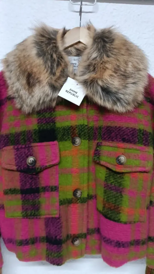 Abrigo acolchado rojo Emmy Republic Talla L