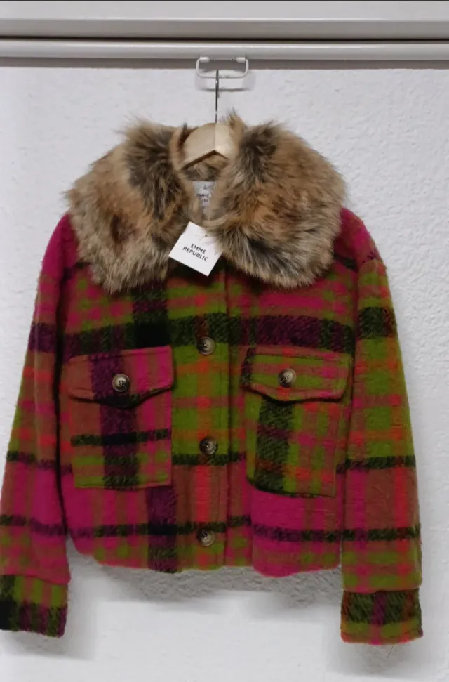 Abrigo acolchado rojo Emmy Republic Talla L