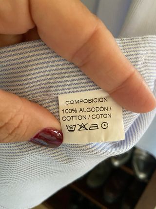 Camisa caballero Vert rayas varias tallas