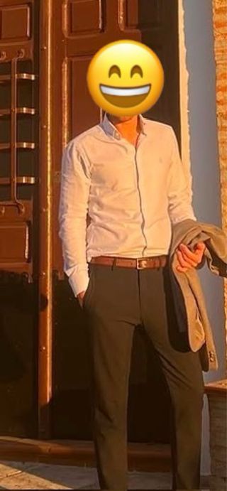 Camisa caballero Vert rayas varias tallas