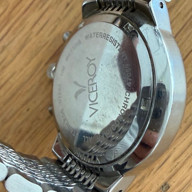 Reloj Viceroy Cronógrafo Plata y Blanco
