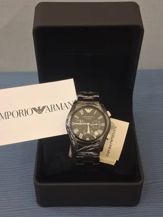 Orologio Emporio Armani Uomo Ceramica Nero
