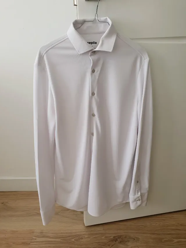 Camisa Blanca Caballero Sepia. No necesita plancha