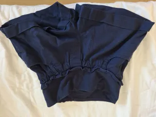 Pantalón corto premamá azul