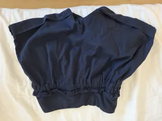 Pantalón corto premamá azul