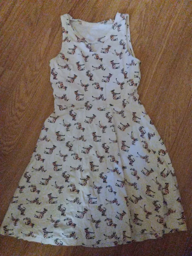 Vestido Verano Niña 11 Años Estampado Cebra