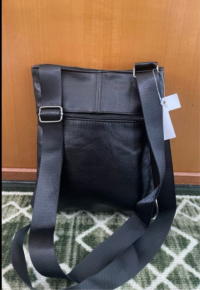 Borsello vera pelle nero