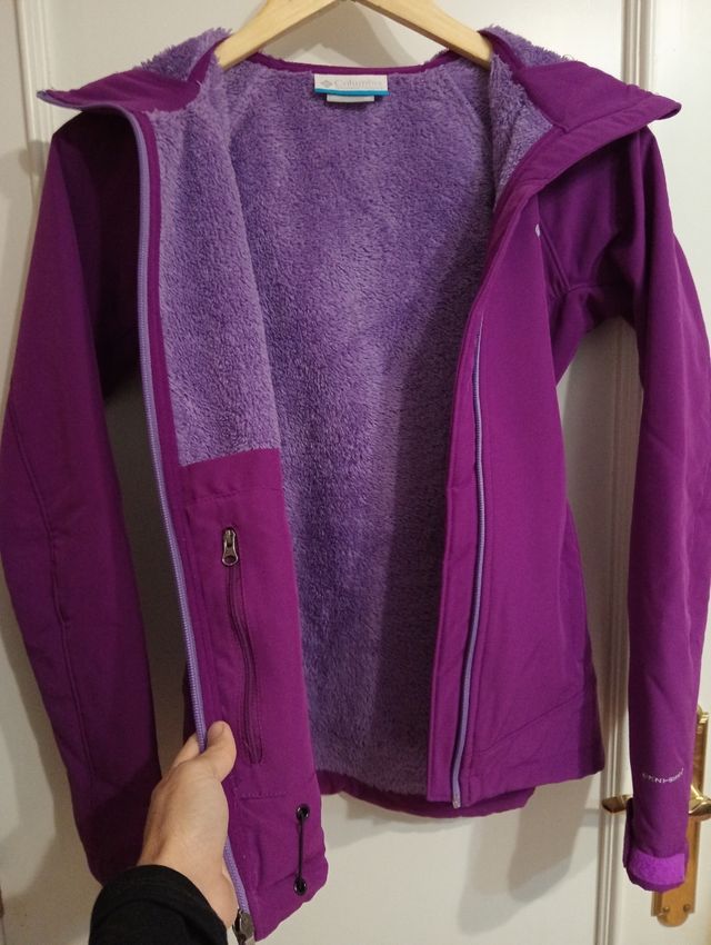 Chaqueta Columbia Talla XS Morada