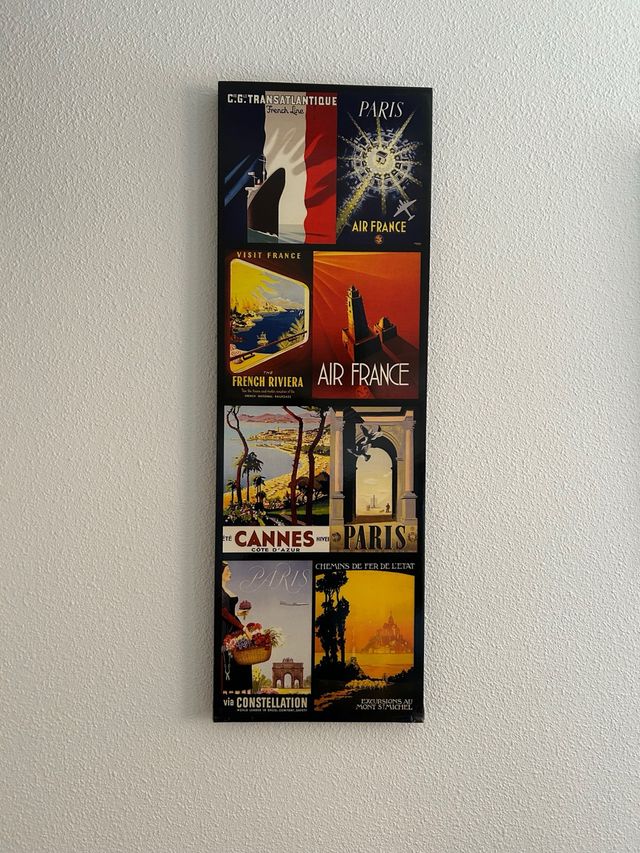 Cuadro decorativo vintage Air France