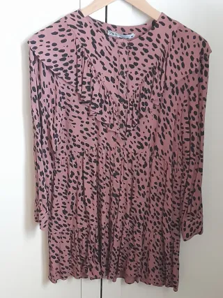 Vestido Zara estampado leopardo