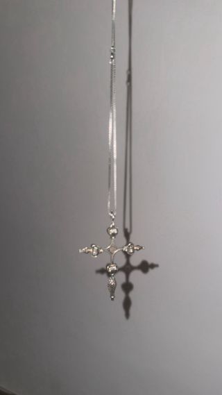 Colgante Cruz Católica Vintage Italiana