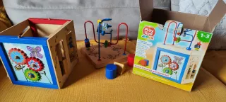 Cubo Actividades Bebé Madera Juguete Educativo