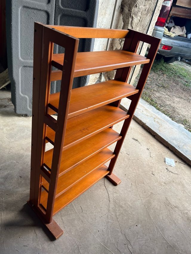 Scaffale pieghevole in legno massello