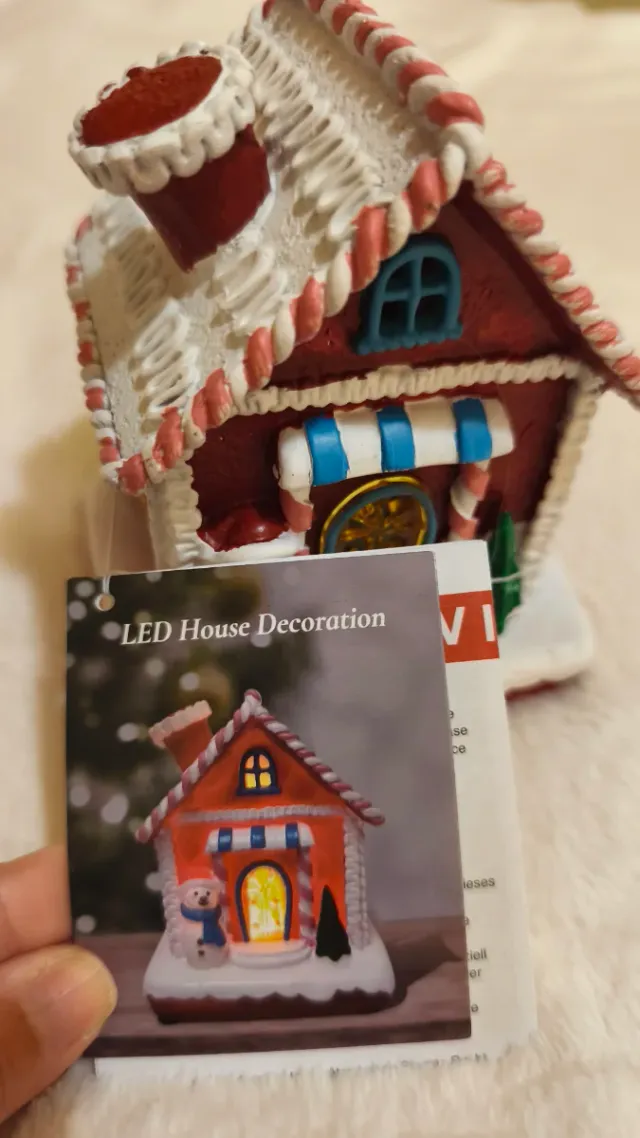 Casita Navideña LED Decorativa