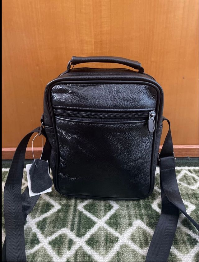 Borsello vera pelle nero