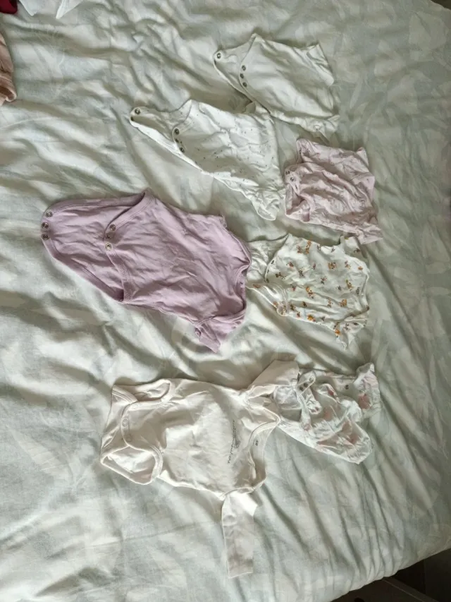 Lote Bodys Bebé Manga Larga