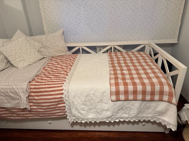 Cama nido blanca madera