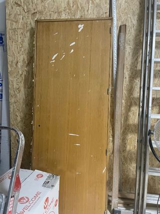 Puerta interior roble con marco