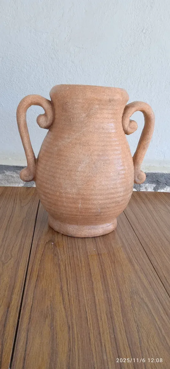 Jarrón rústico terracota grande