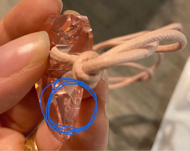 Collana Swarovski Farfalla Rosa