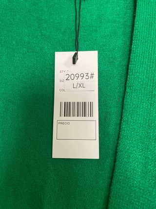 Chaleco de punto largo