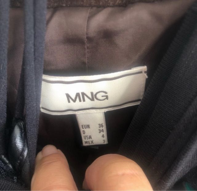 Blazer terciopelo Mango marrón