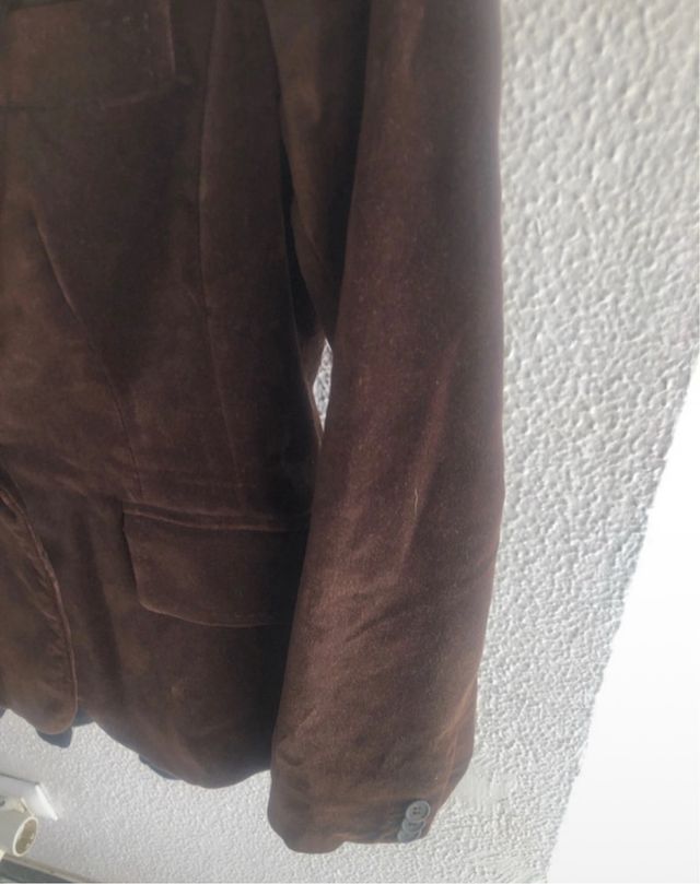 Blazer terciopelo Mango marrón