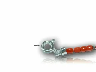 Bracciale Uomo Corallo Pietre Argento 925