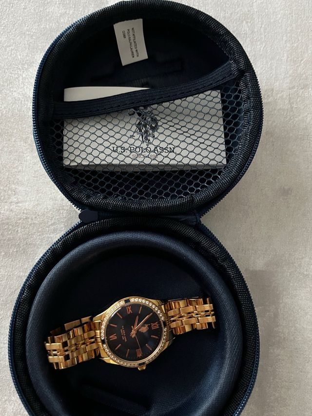 Reloj U.S. Polo Assn. Dorado y Negro