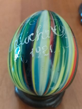 Uova di vetro multicolor 1921