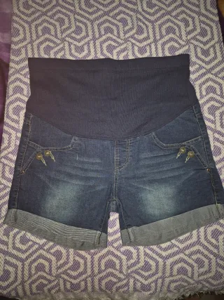 Pantalón corto vaquero premamá