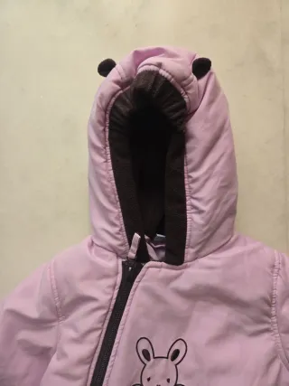 Mono de nieve rosa para bebé
T 9- 12 meses