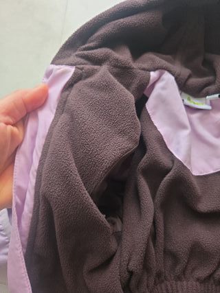 Mono de nieve rosa para bebé
T 9- 12 meses