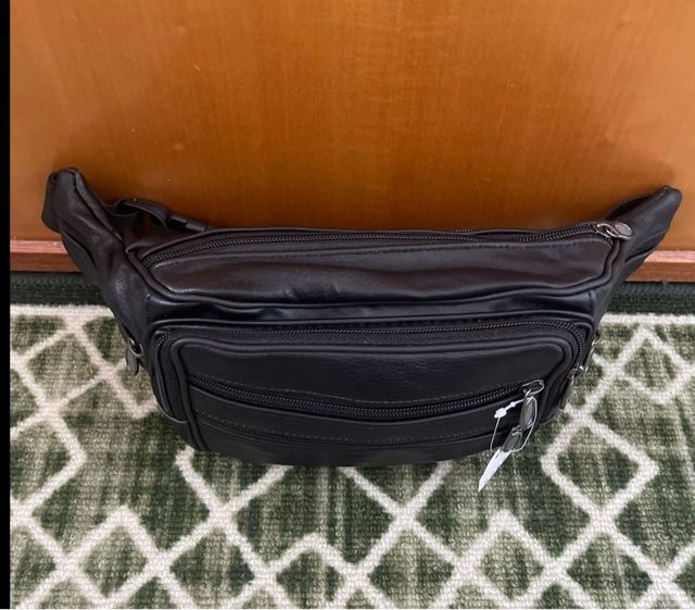 Marsupio vera pelle nero