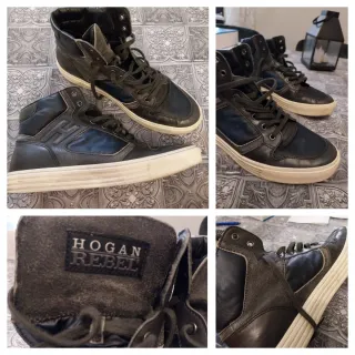 Scarpe Hogan Rebel uomo nere/blu navy