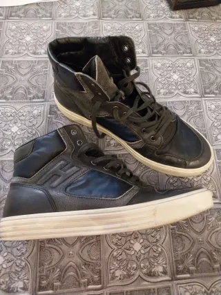 Scarpe Hogan Rebel uomo nere/blu navy