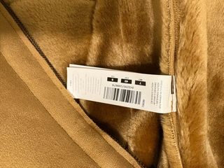 Chaquetón Adolfo Dominguez Piel Vuelta Beige.