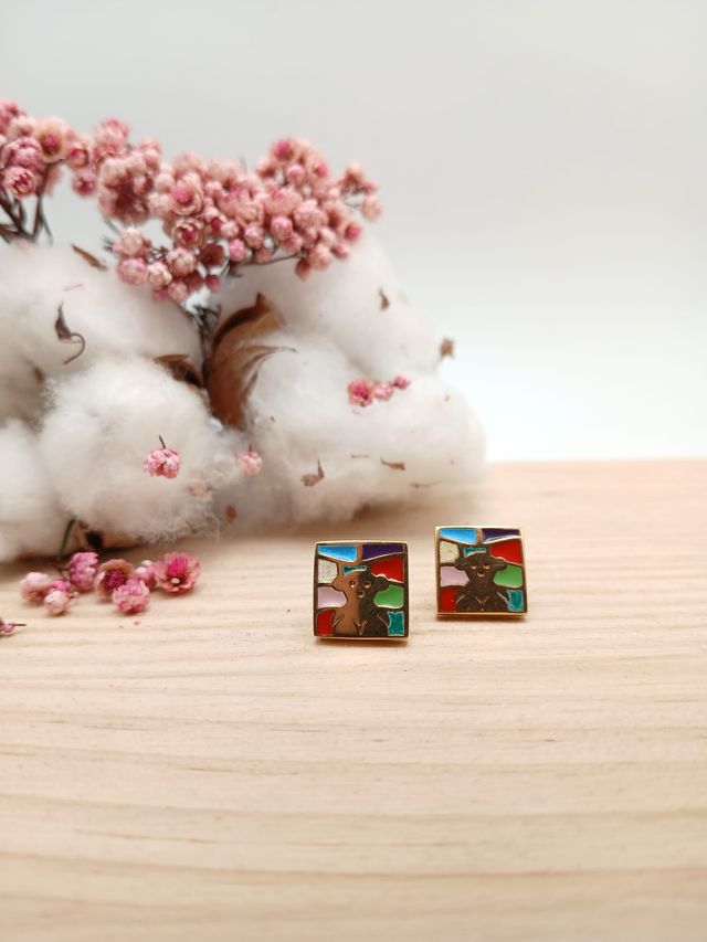 Conjunto pendientes y Anillo Tous Oro Multicolor