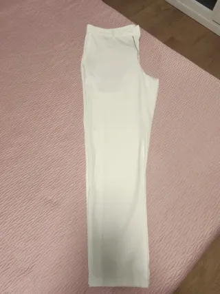 Pantalón de vestir blanco hombre