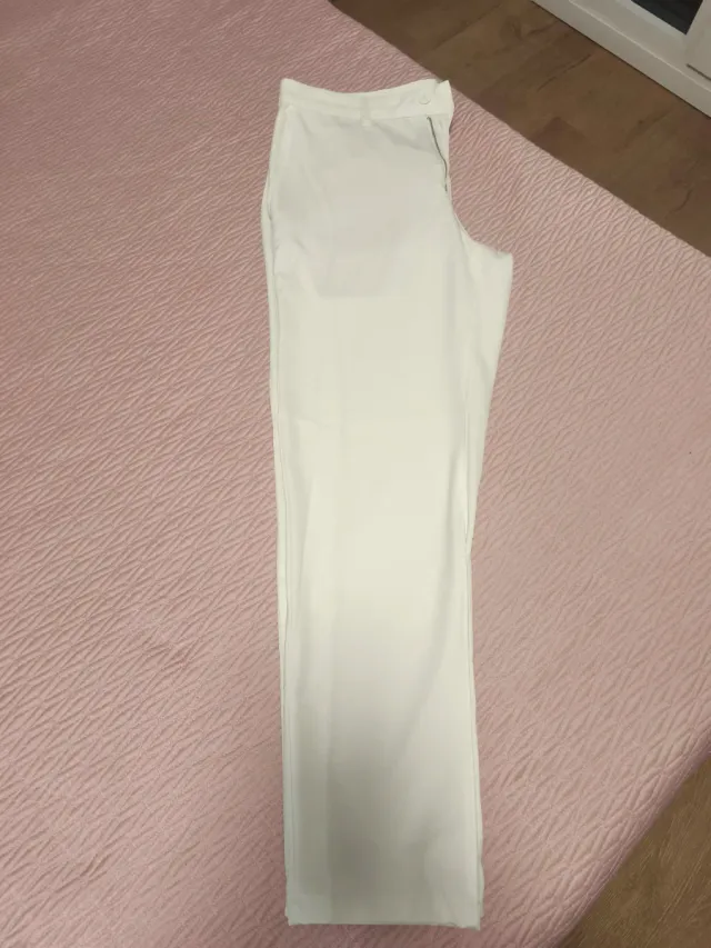 Pantalón de vestir blanco hombre