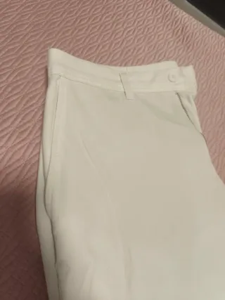 Pantalón de vestir blanco hombre