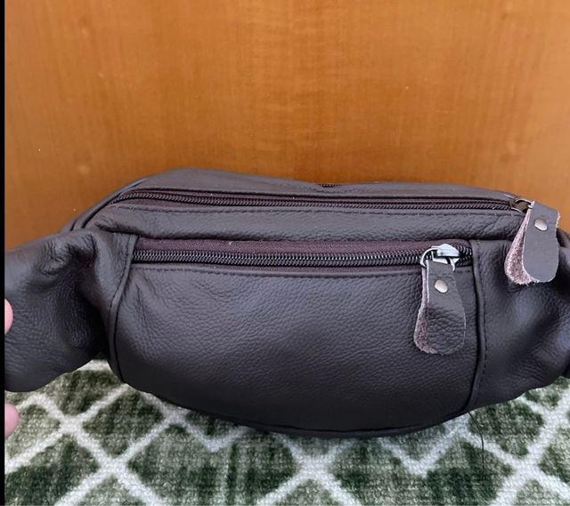 Marsupio OR&MI vera pelle marrone