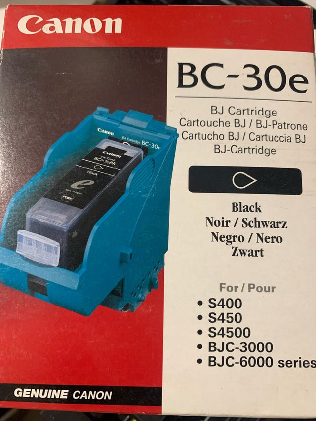 Canon BC-30e Cartucho Tinta Negro