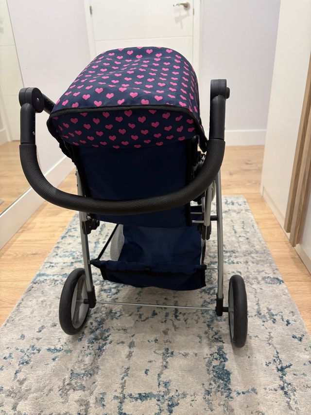 Cochecito gemelas para muñecas de unicornio