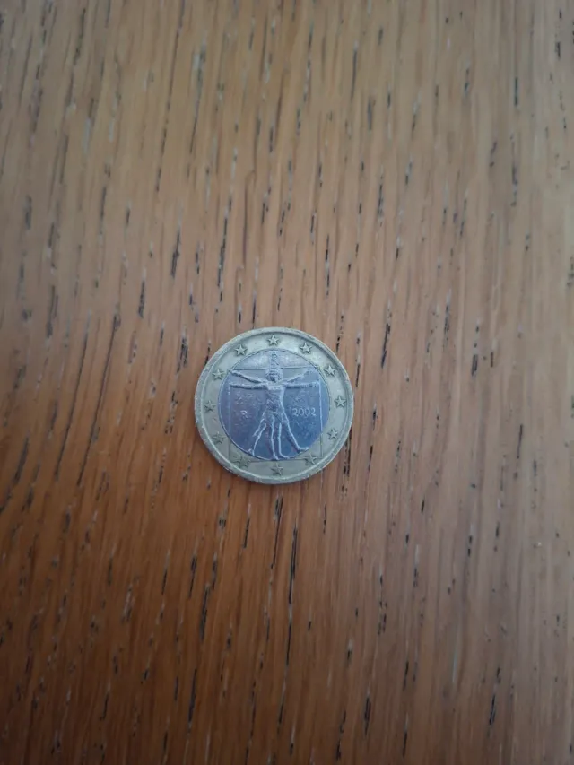 Moneda 1 Euro Leonardo da vinci