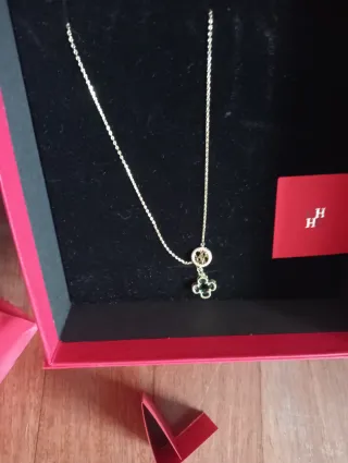 Colgante Carolina Herrera Oro y Verde